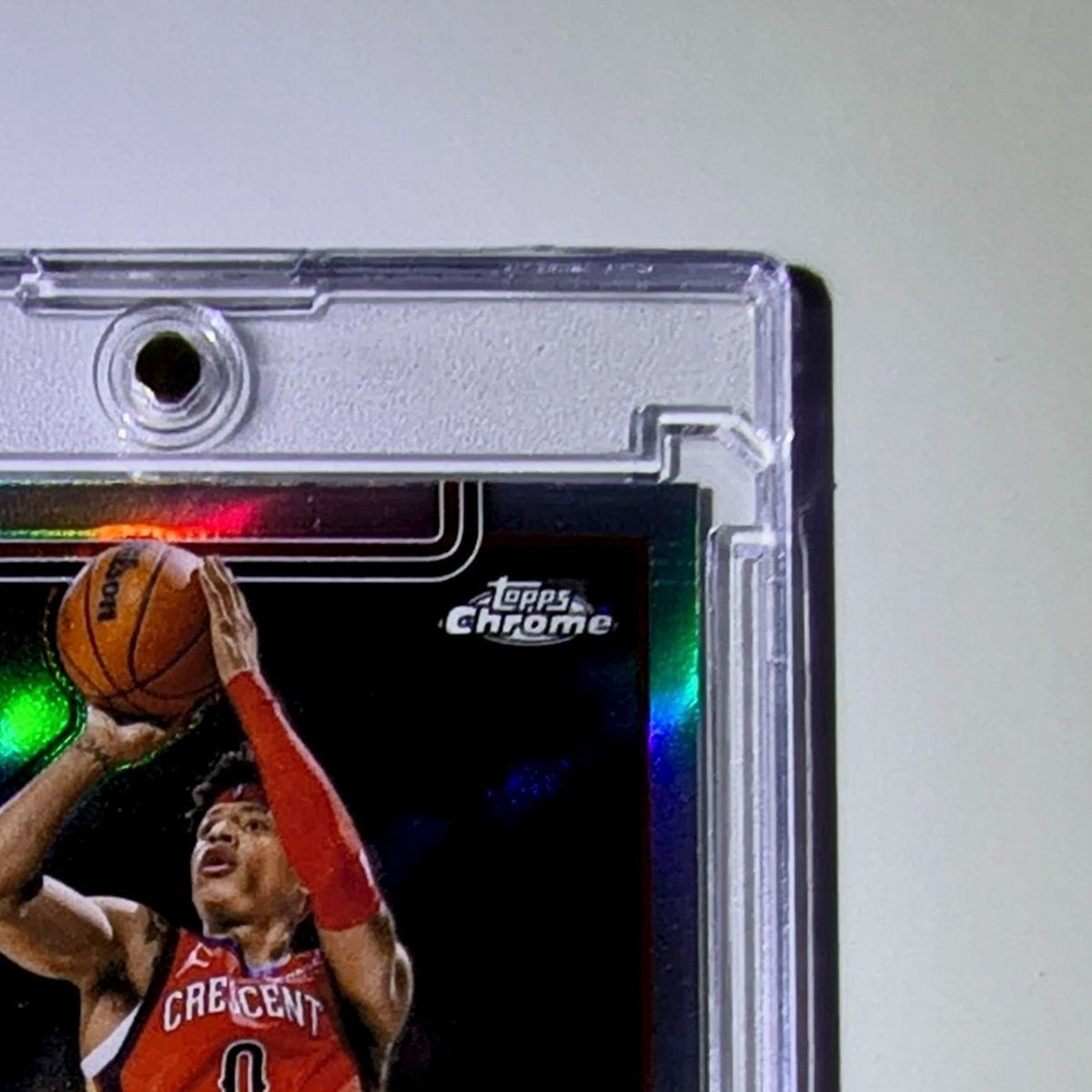 Jeremiah Fears Rookie 2025 NBA Topps Chrome Update #157 Refractor Card Pelicans