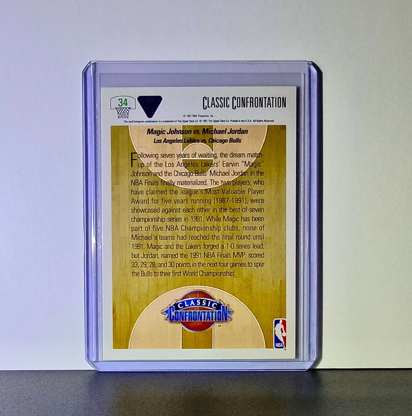 Magic Johnson Michael Jordan 1991-92 Upper Deck #34 Basketball Card Bulls