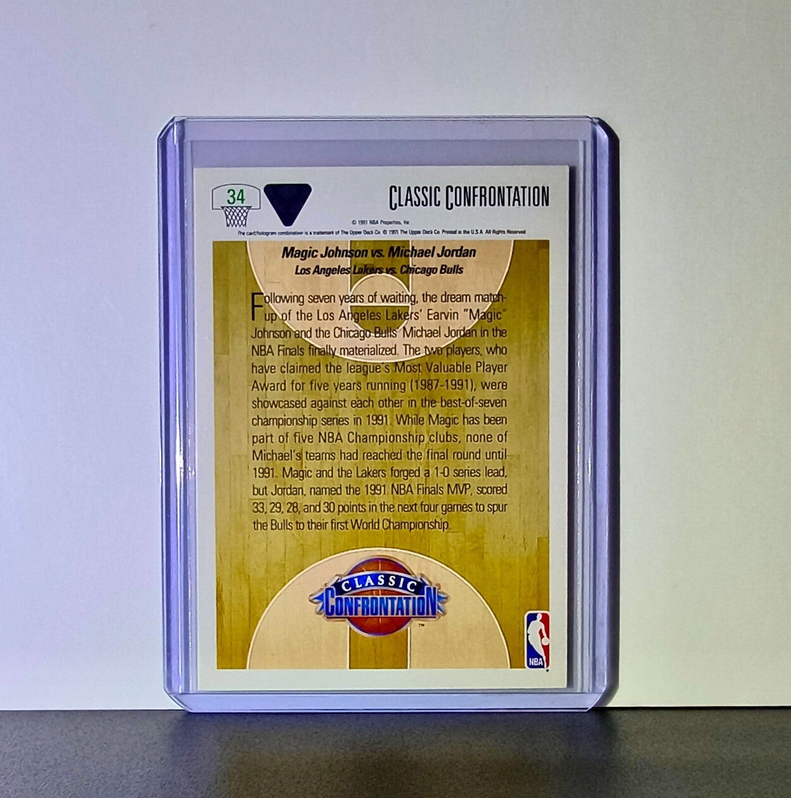 Magic Johnson Michael Jordan 1991-92 Upper Deck #34 Basketball Card Bulls