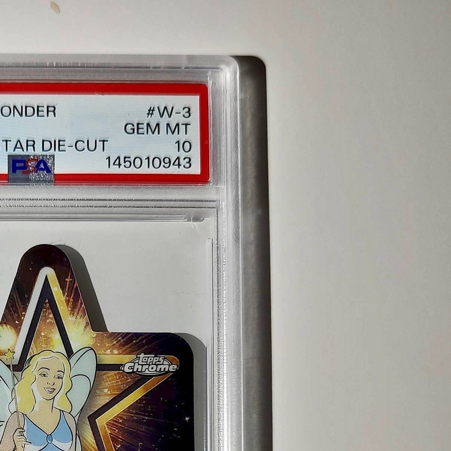 Blue Fairy 2025 Topps Chrome Disney #W-3 Wish Upon A Star Die Cut PSA 10
