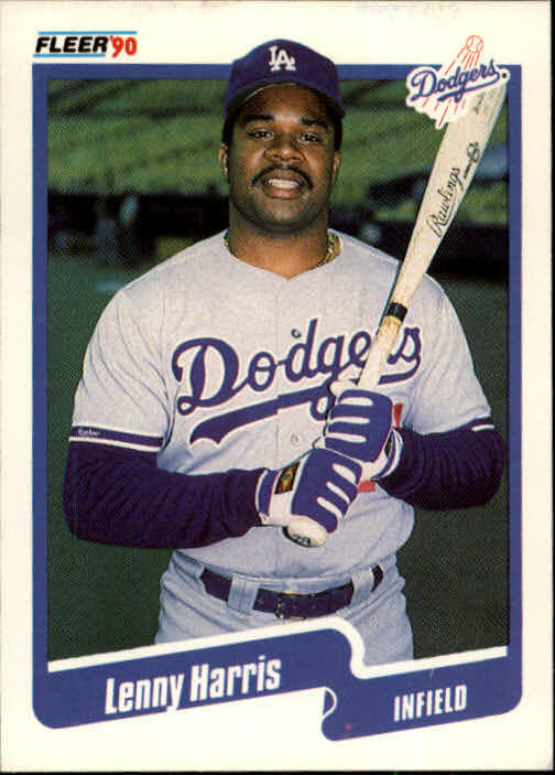 1990 Lenny Harris Fleer Baseball Card #397