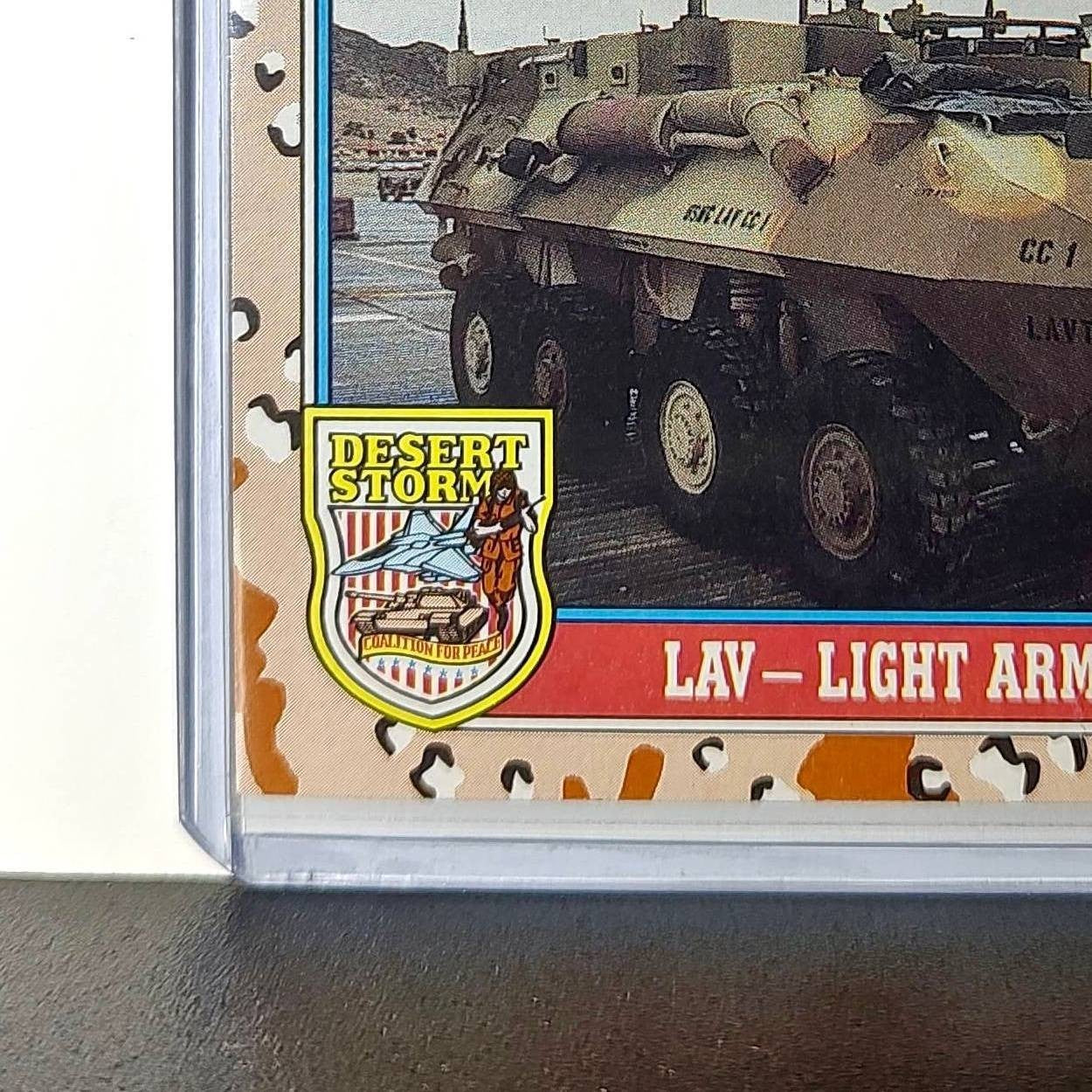 LAV – Light Armored Vehicle 1991 Topps Desert Storm #100 Card
