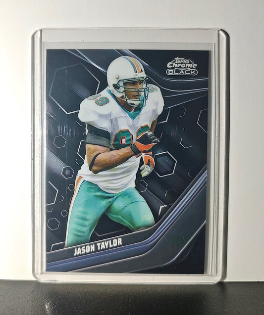 Jason Taylor 2023 Topps Chrome Black NFL #126 Card Miami Dolphins