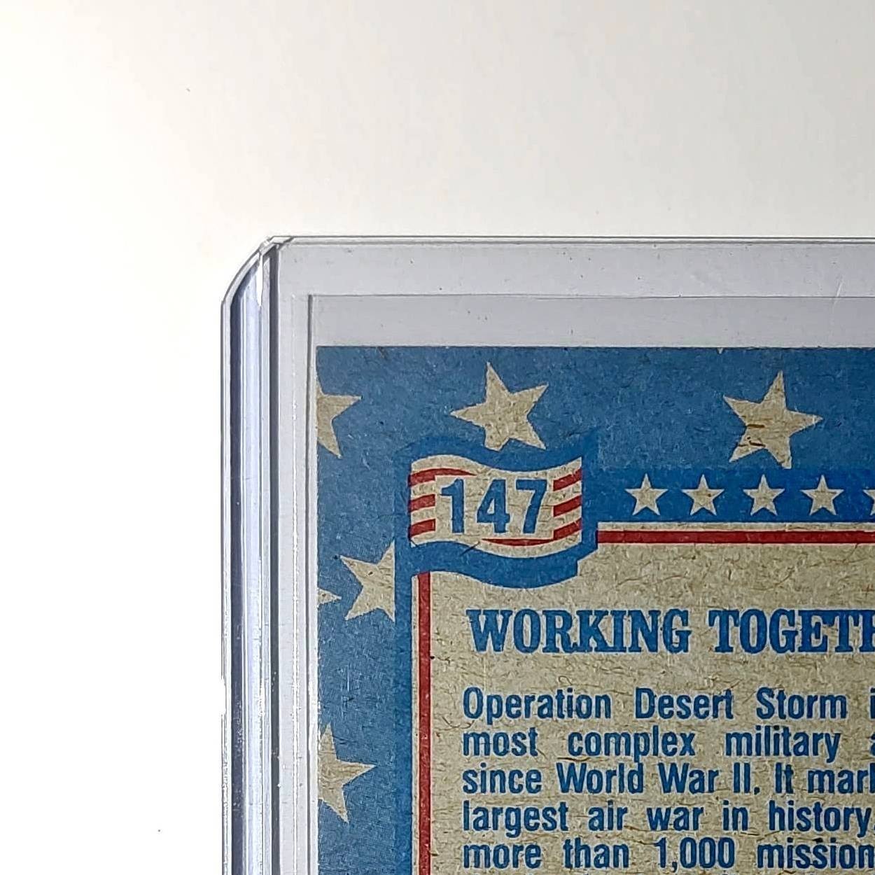 Working Together 1991 Topps Desert Storm #147 Card