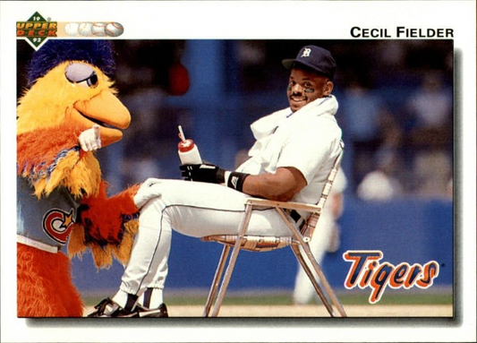 Cecil Fielder 1992 Upper Deck MLB #255 Baseball Card Detroit Tigers