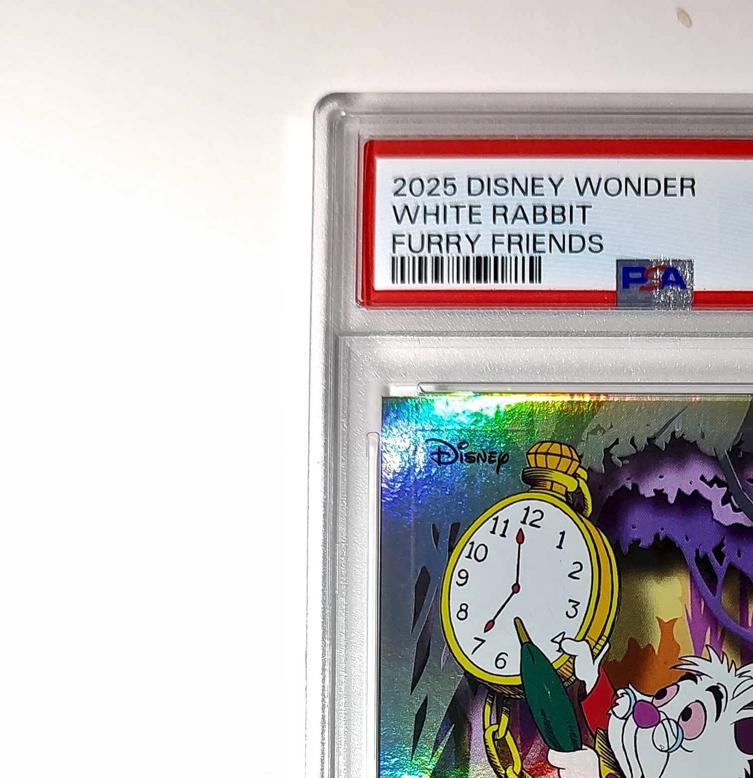 White Rabbit 2025 Topps Disney #FF-7 Furry Friends Card PSA 10