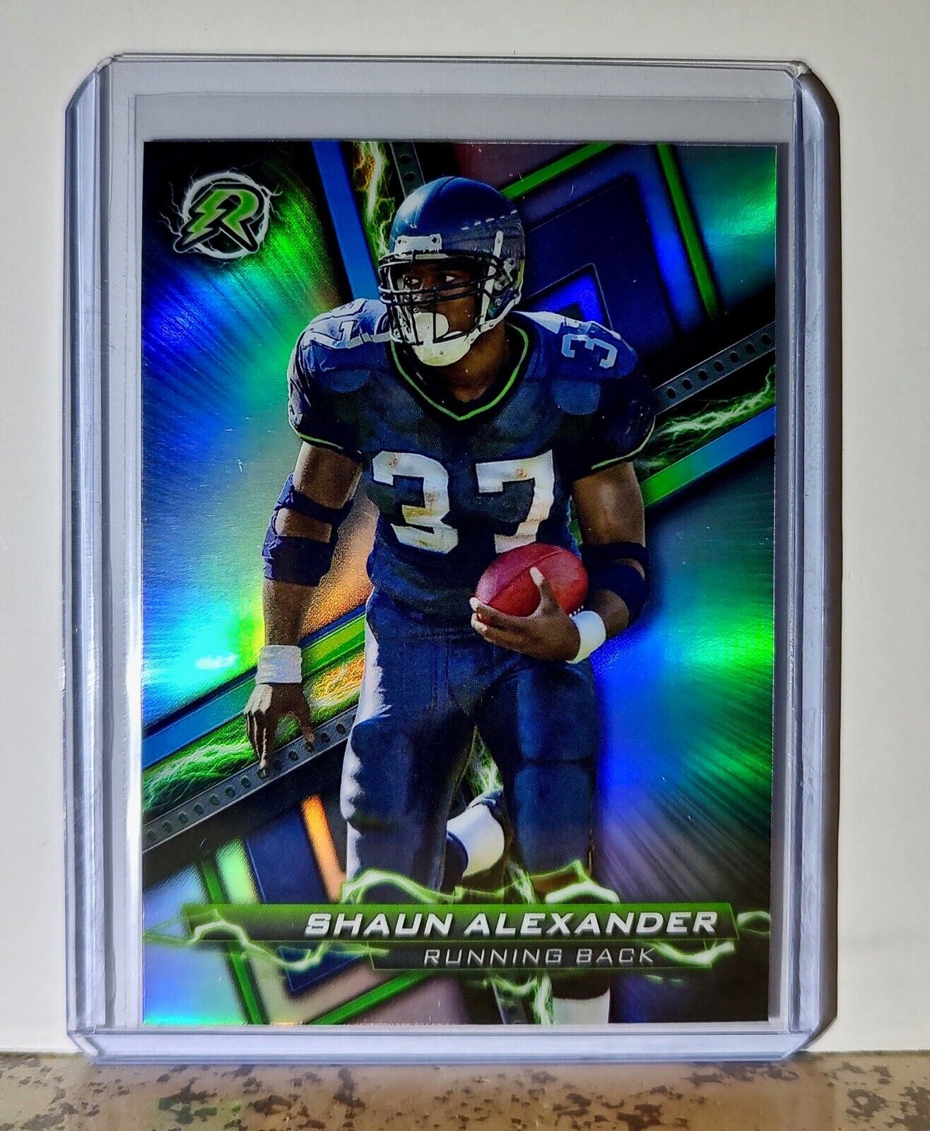 Shaun Alexander 2023 Topps Resurgence Refractor NFL #83 Card Seattle Seahawks