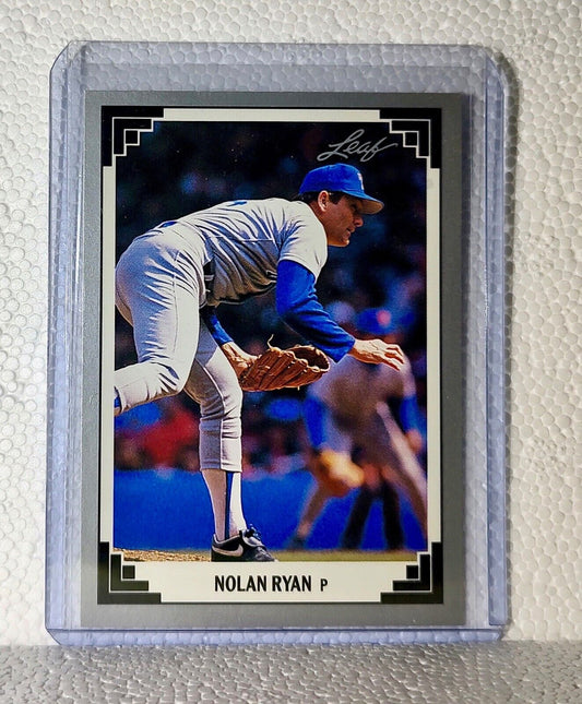 Nolan Ryan 1991 Leaf MLB #423 Baseball Card Texas Rangers