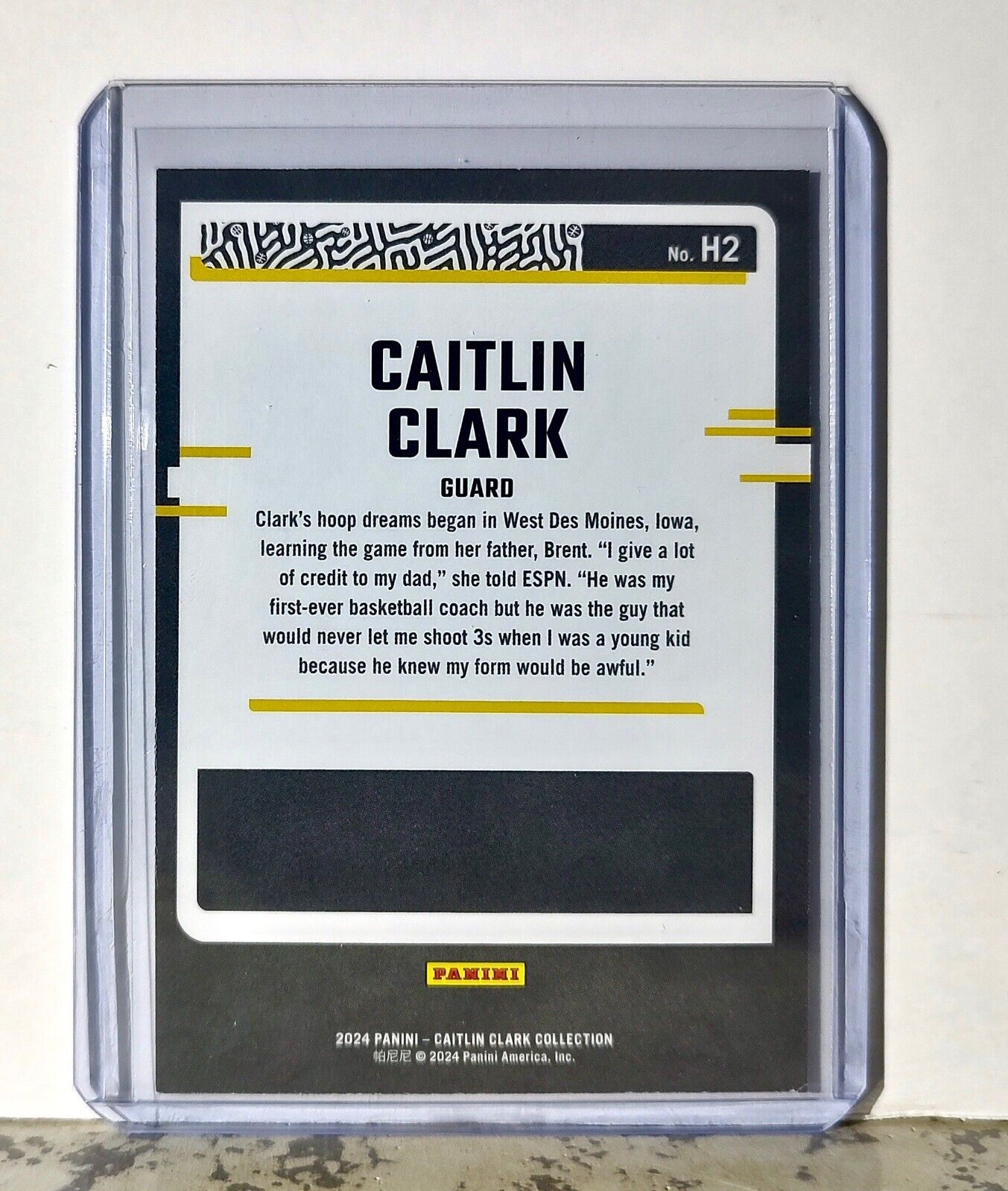 2024 Caitlin Clark Panini Donruss #H2 Highlights Basketball Card Iowa Hawkeyes