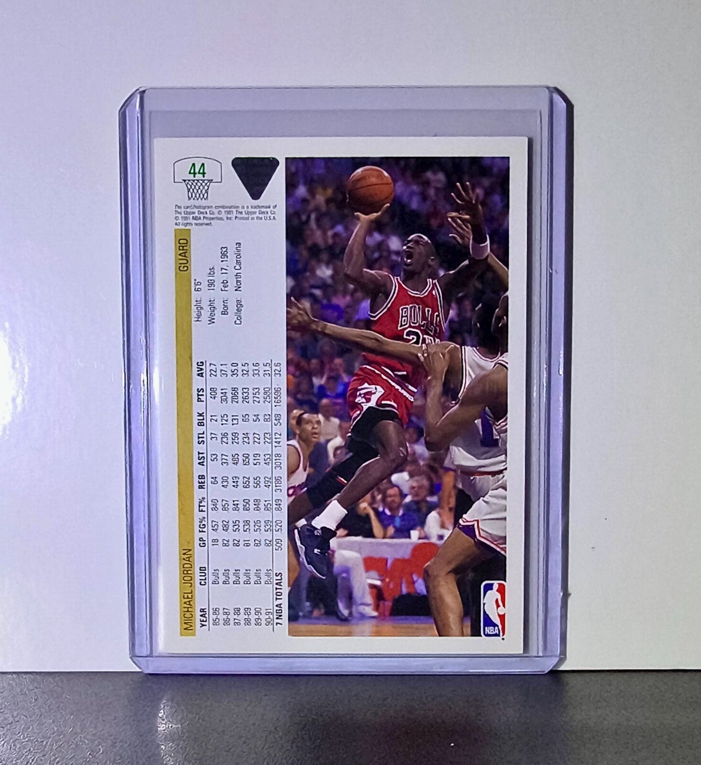 Michael Jordan 1991-92 Upper Deck #44 Basketball Card Chicago Bulls