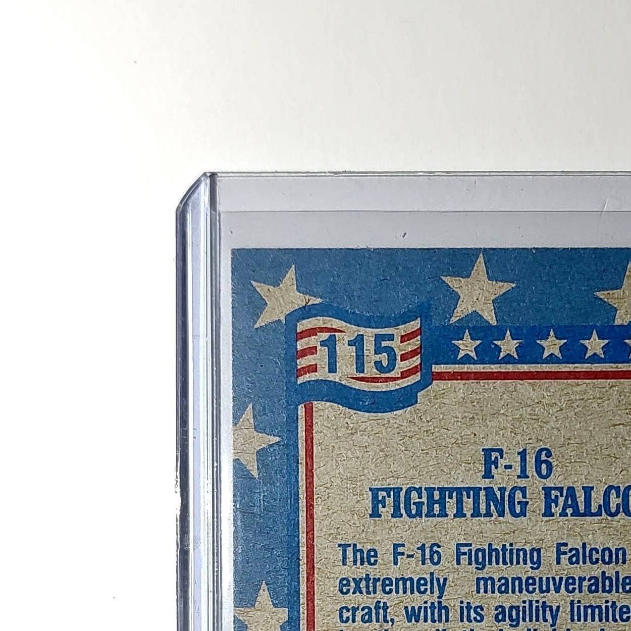 F-16 Fighting Falcon 1991 Topps Desert Storm #115 Card