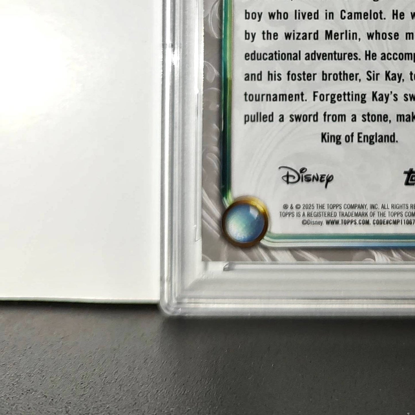 Arthur Pendragon 2025 Topps Disney #35 Winter The Sword in the Stone PSA 9