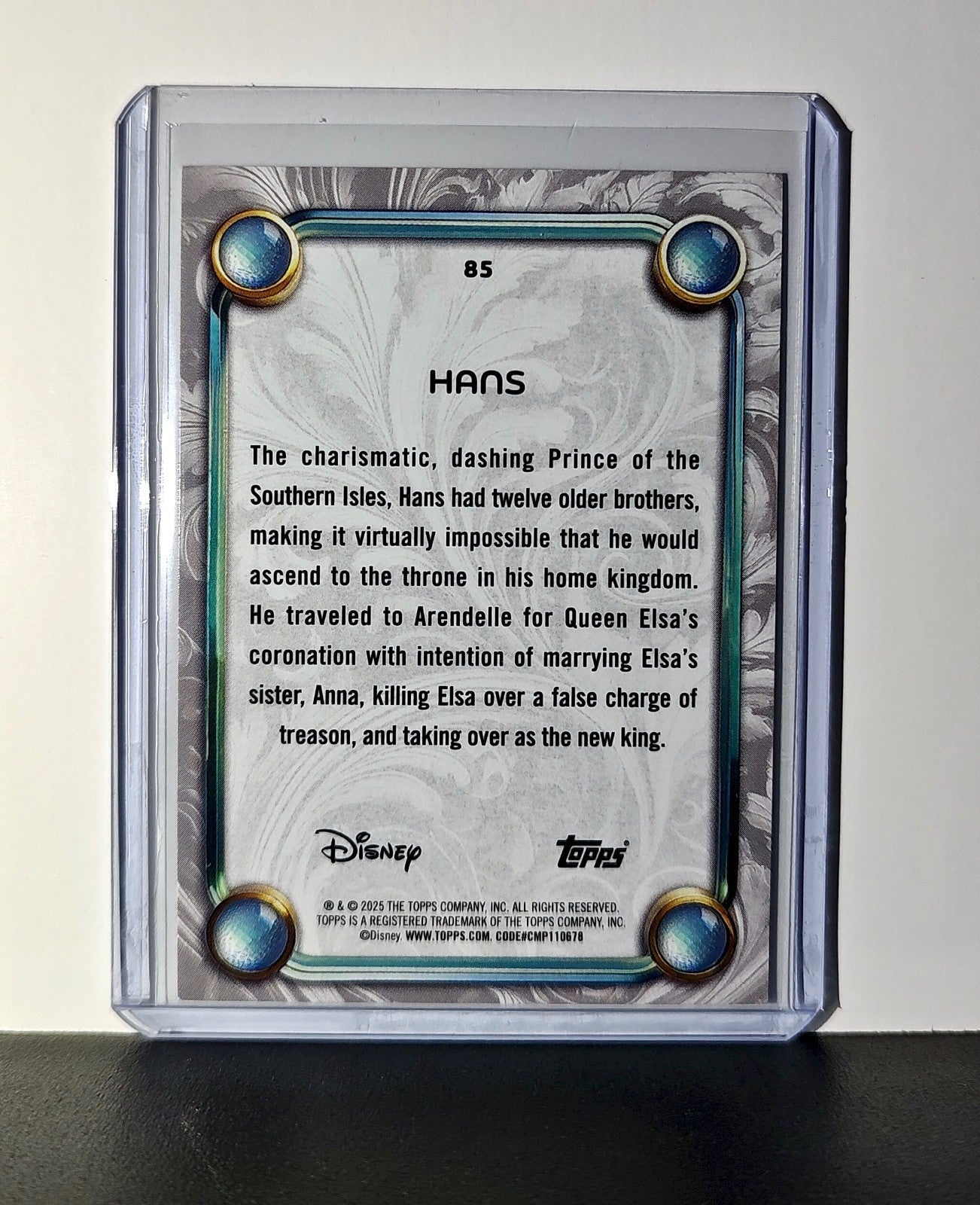 Hans 2025 Topps Disney Wonder #85 Card Frozen