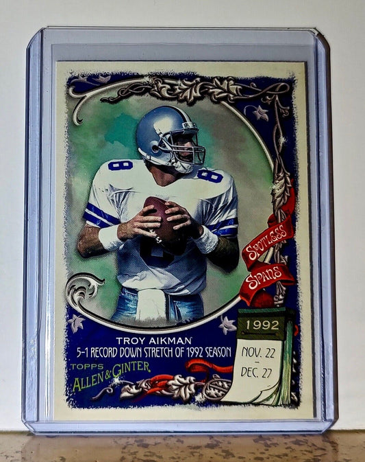 Troy Aikman 2023 Topps Allen & Ginter Spotless Spans NFL SS5 Card Dallas Cowboys