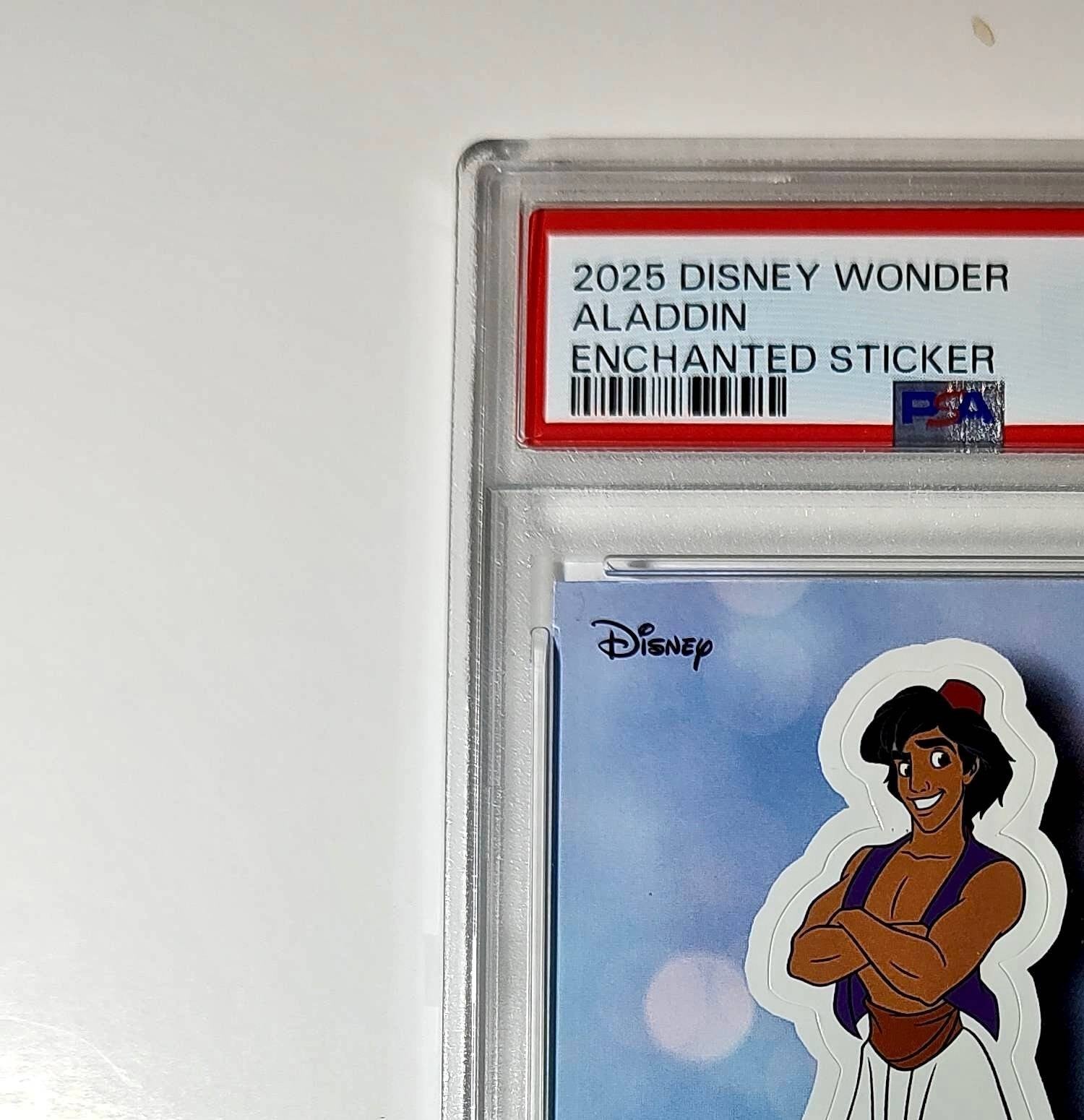 Aladdin 2025 Topps Disney #ES-16 Enchanted Sticker Card Aladdin PSA 10