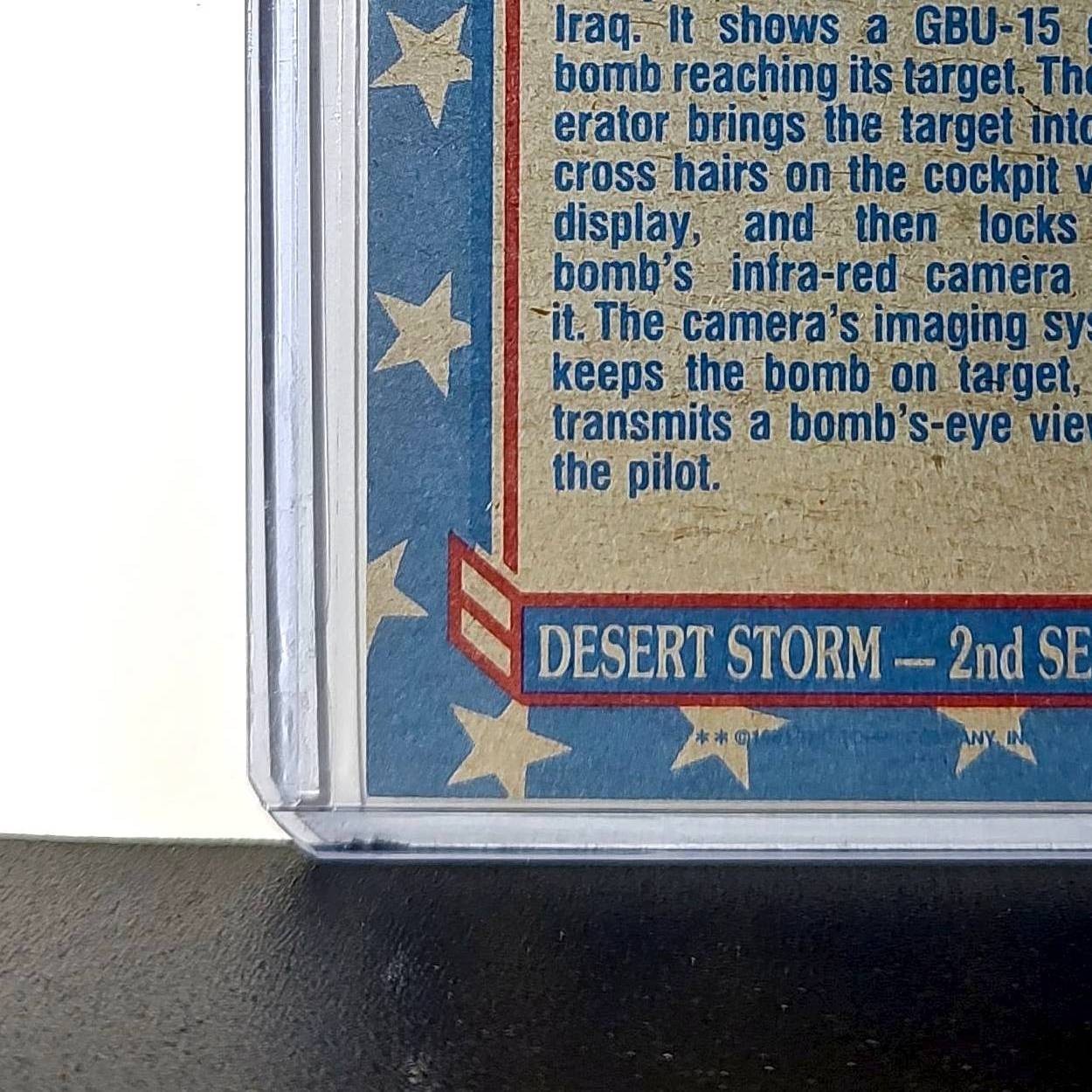 Bomb’s-Eye View 1991 Topps Desert Storm #165 Card