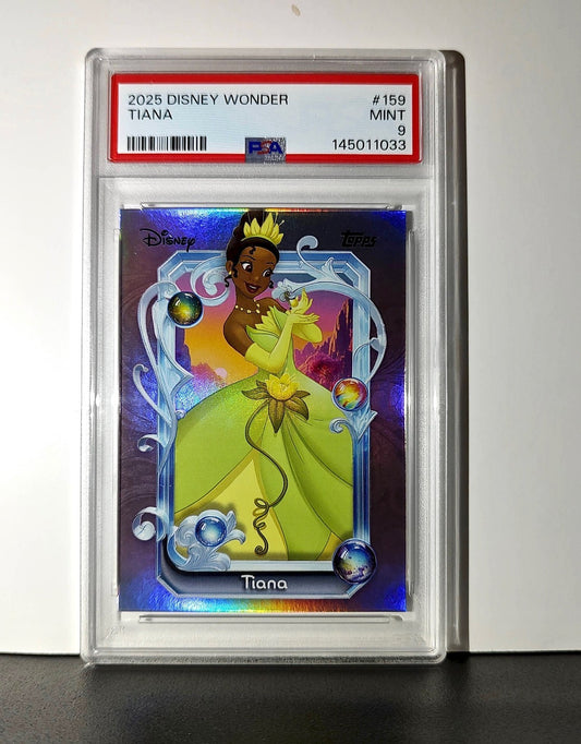 Tiana 2025 Topps Disney Cartoon Princess #159 Card PSA 9