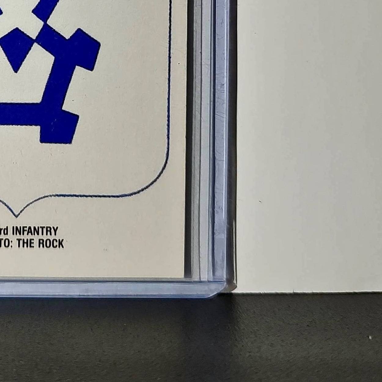 503rd Infantry Motto: The Rock 1991 Topps Desert Storm #12 Sticker Card