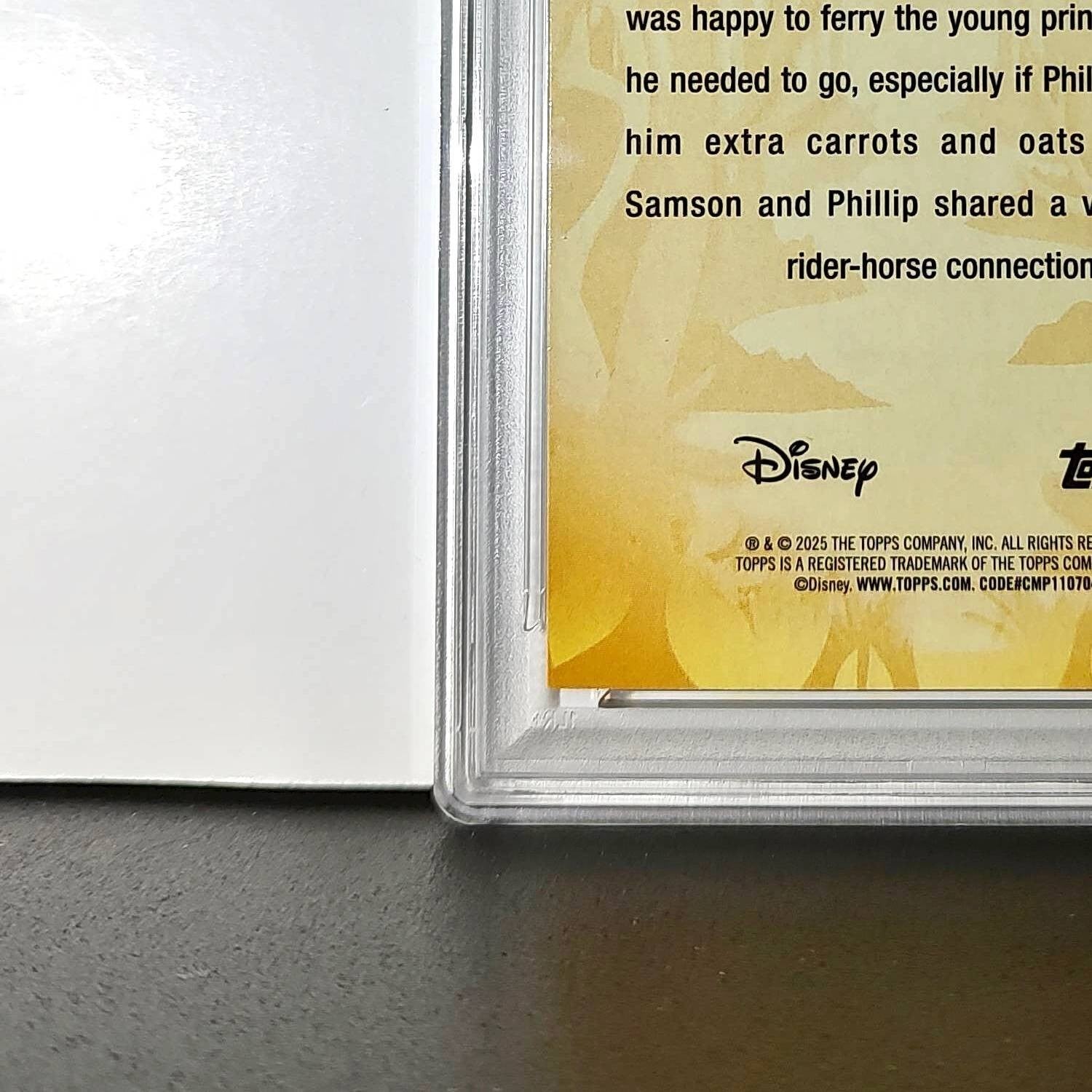 Samson 2025 Topps Disney #FF-8 Furry Friends Card Sleeping Beauty PSA 10