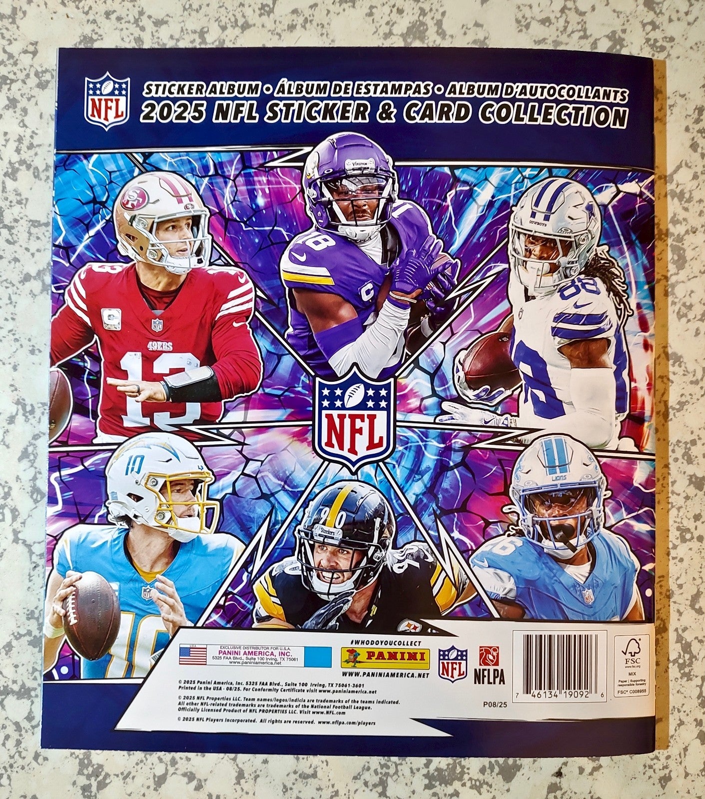2025 Panini NFL Sticker and Card Collection Sticker Album - New, Empty, Mint
