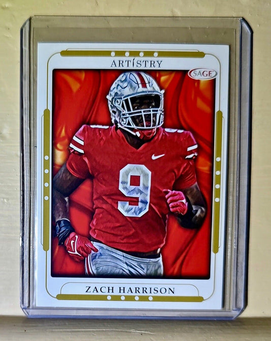 Zach Harrison 2023 SAGE NFL Artistry Football #130 Card