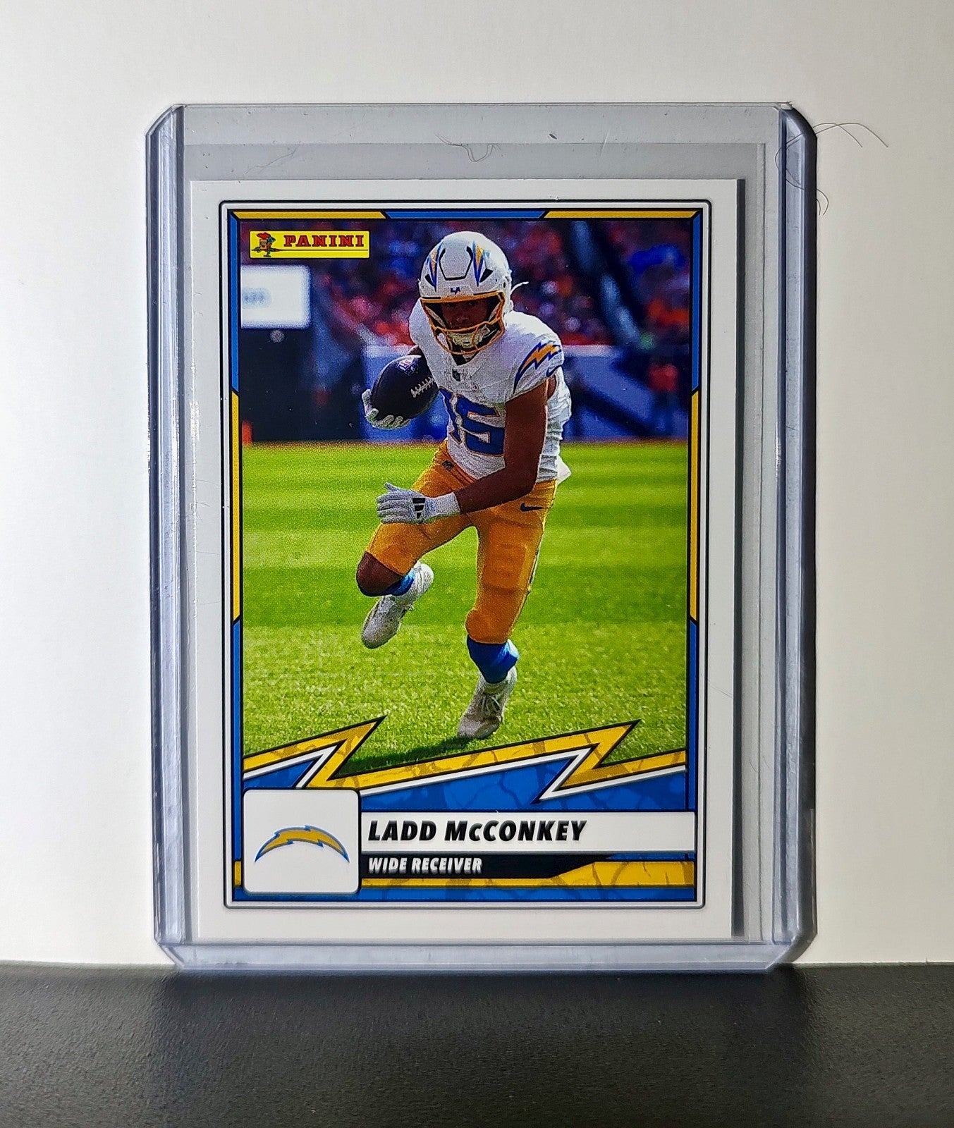 Ladd McConkey 2025 Panini NFL #64 Sticker Card Los Angeles Chargers