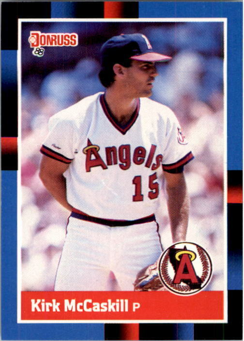 1988 Kirk McCaskill Donruss Baseball Card #381