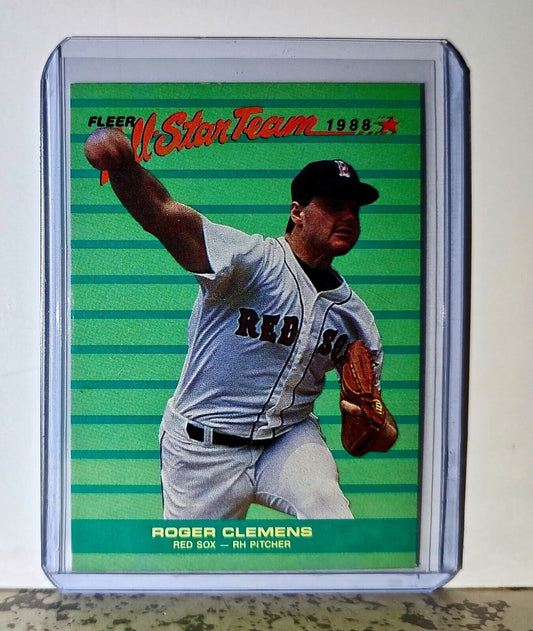 Roger Clemens 1988 Fleer All-Star Team MLB #4 Baseball Card Boston Red Sox