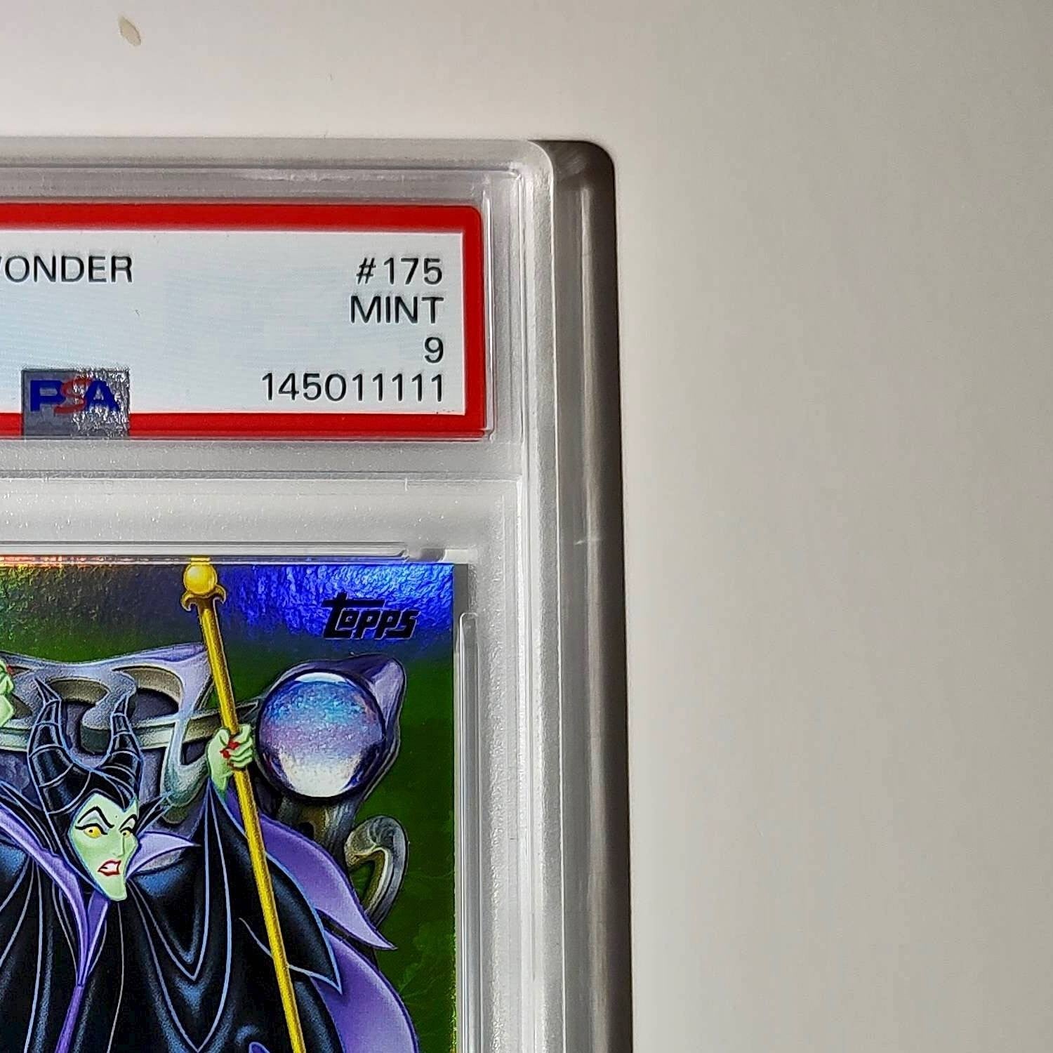 Maleficent 2025 Topps Disney Wonder #175 Card Sleeping Beauty PSA 9