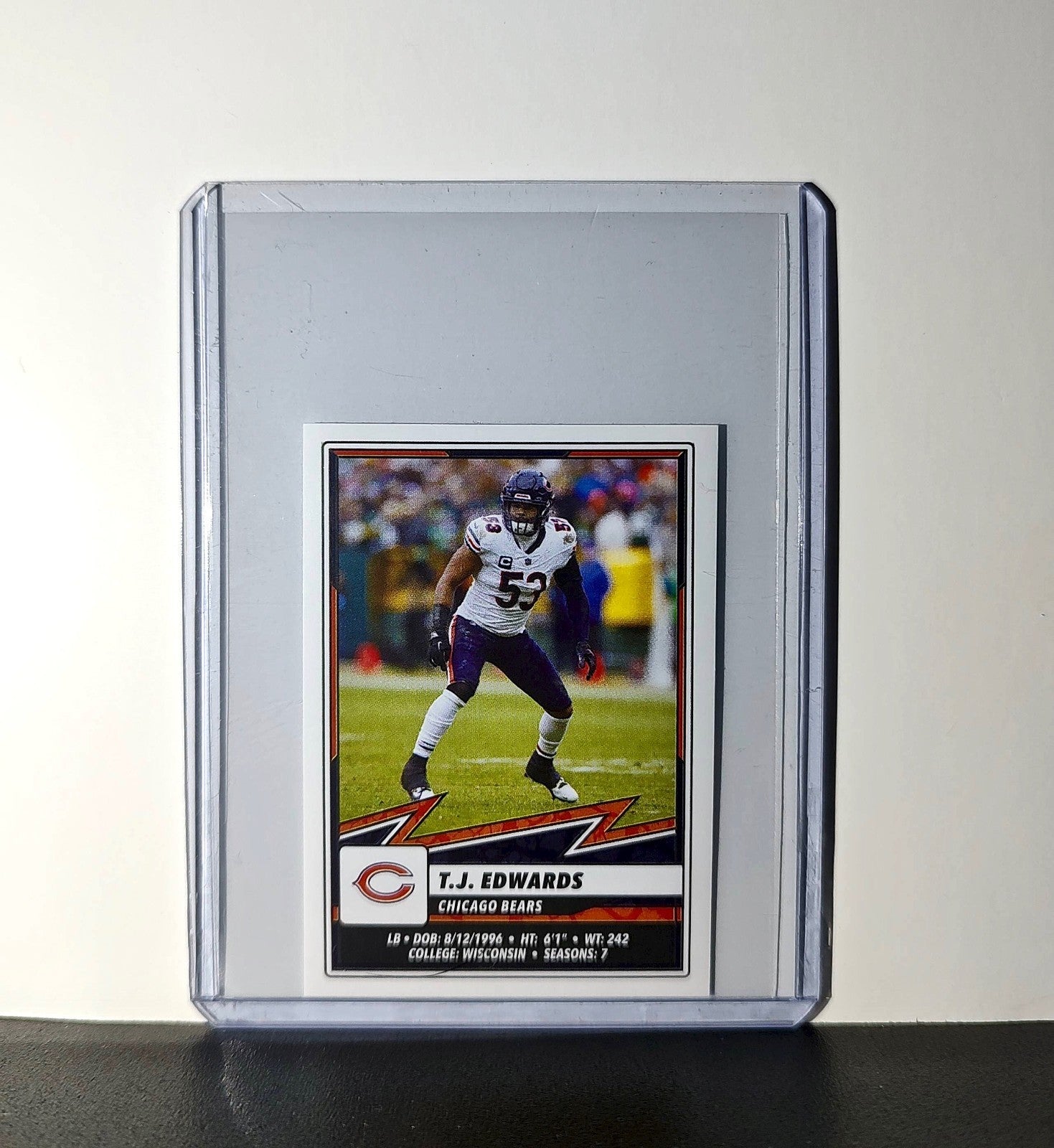 T.J. Edwards 2025 Panini NFL #369 Sticker Chicago Bears