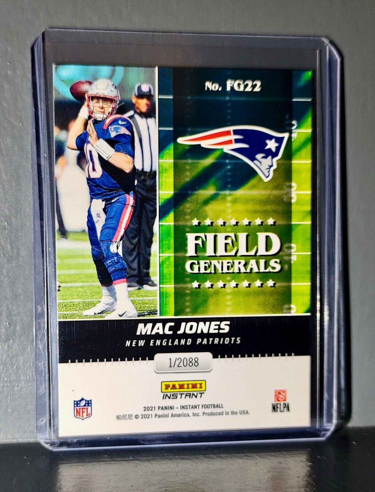 Mac Jones 2021 Panini NFL Instant Field Generals #22 Rookie Card 1 of 2088