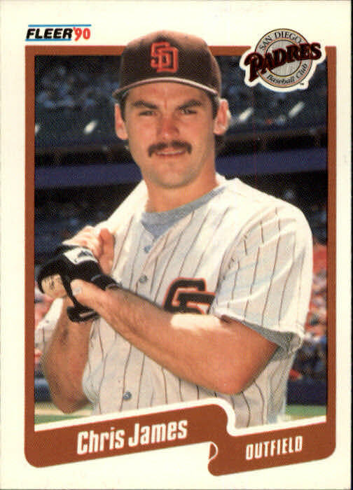 1990 Chris James Fleer Baseball Card #161