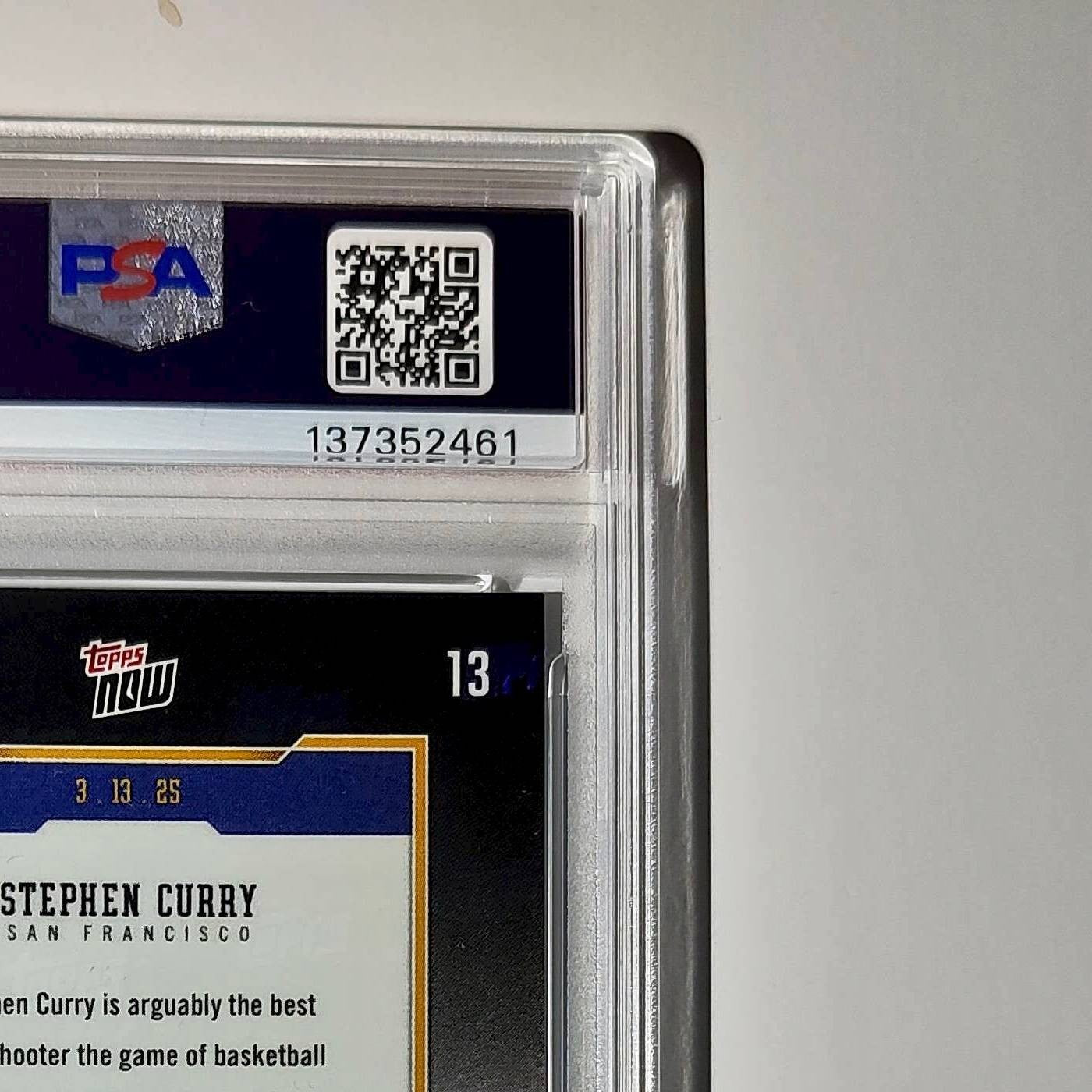 Stephen Curry 2024 Topps Now 4000 Career 3 Pointers #13 PSA 10 Gem Mint