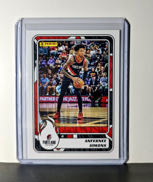 Anfernee Simons 2024-25 Panini NBA #30 Sticker Card Portland Trail Blazers