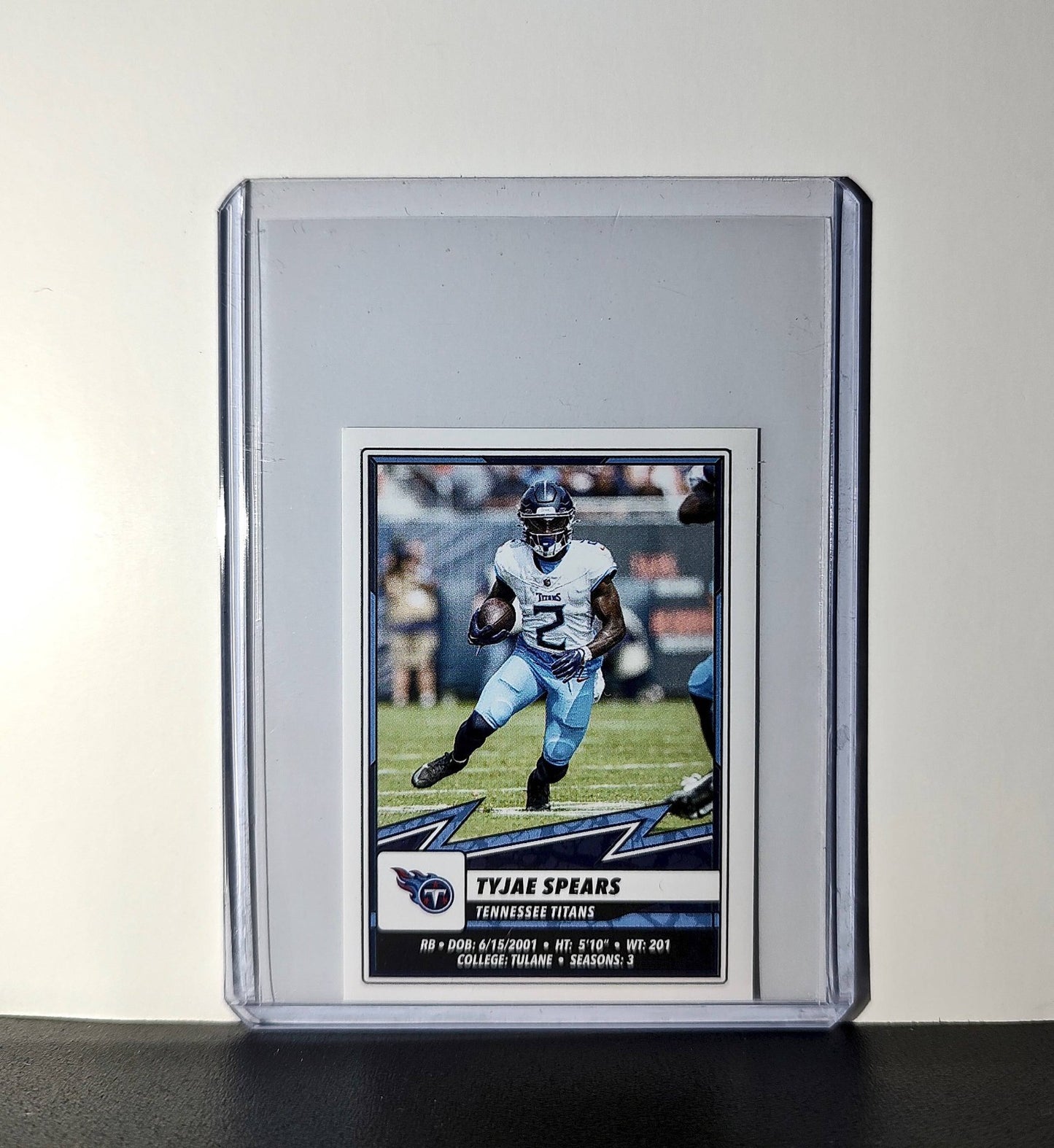 Tyjae Spears 2025 Panini NFL #218 Sticker Tennessee Titans