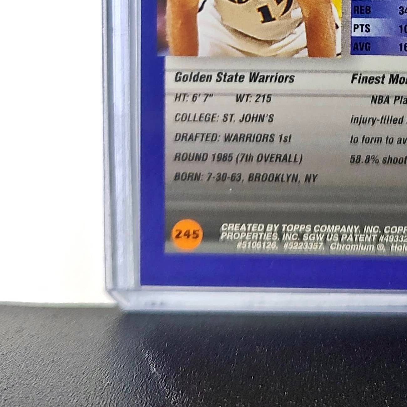 Chris Mullin 1994-95 Topps Finest #245 Basketball Card