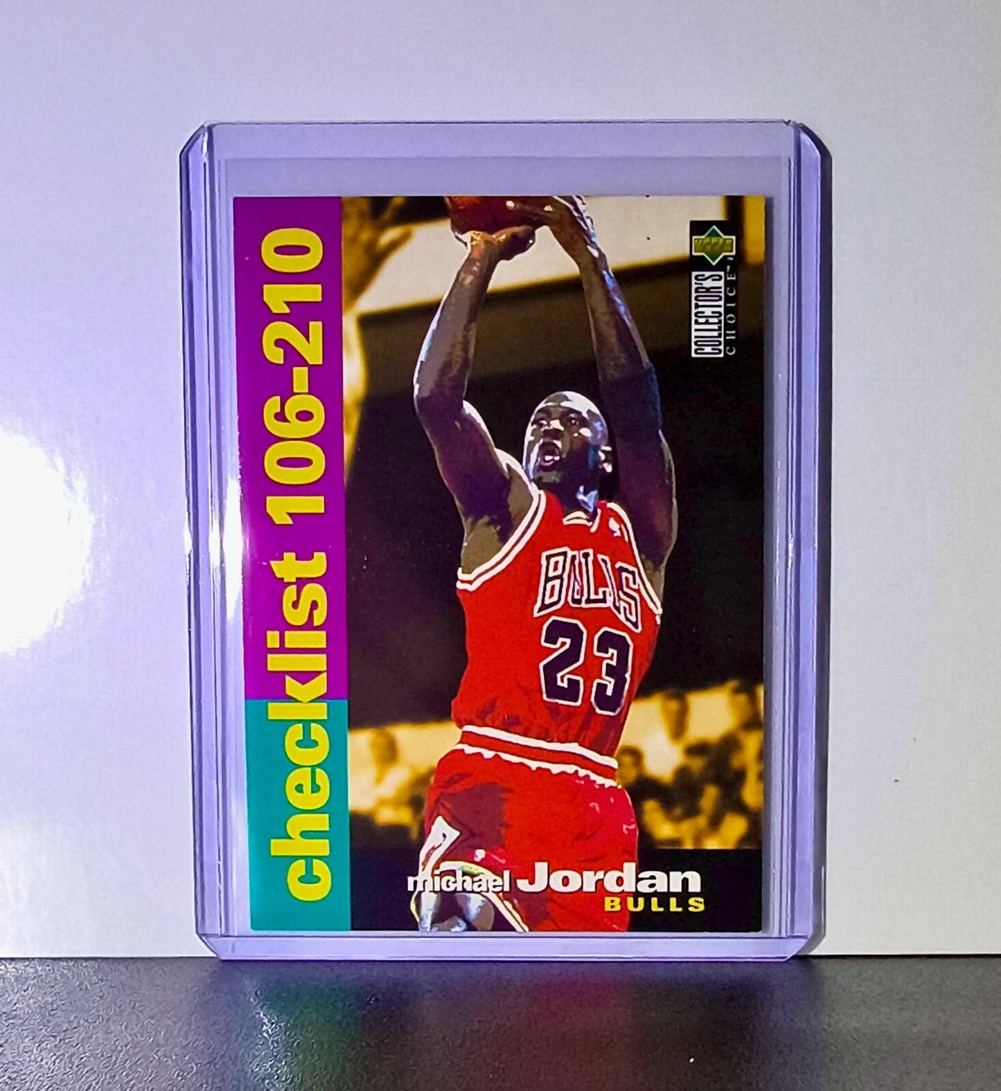 Michael Jordan 1995-96 Upper Deck Collector's Choice #210 Card Chicago Bulls