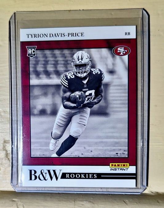 Tyrion Davis-Price 2022 Panini NFL Black & White Rookies #27 Football Card 1/649