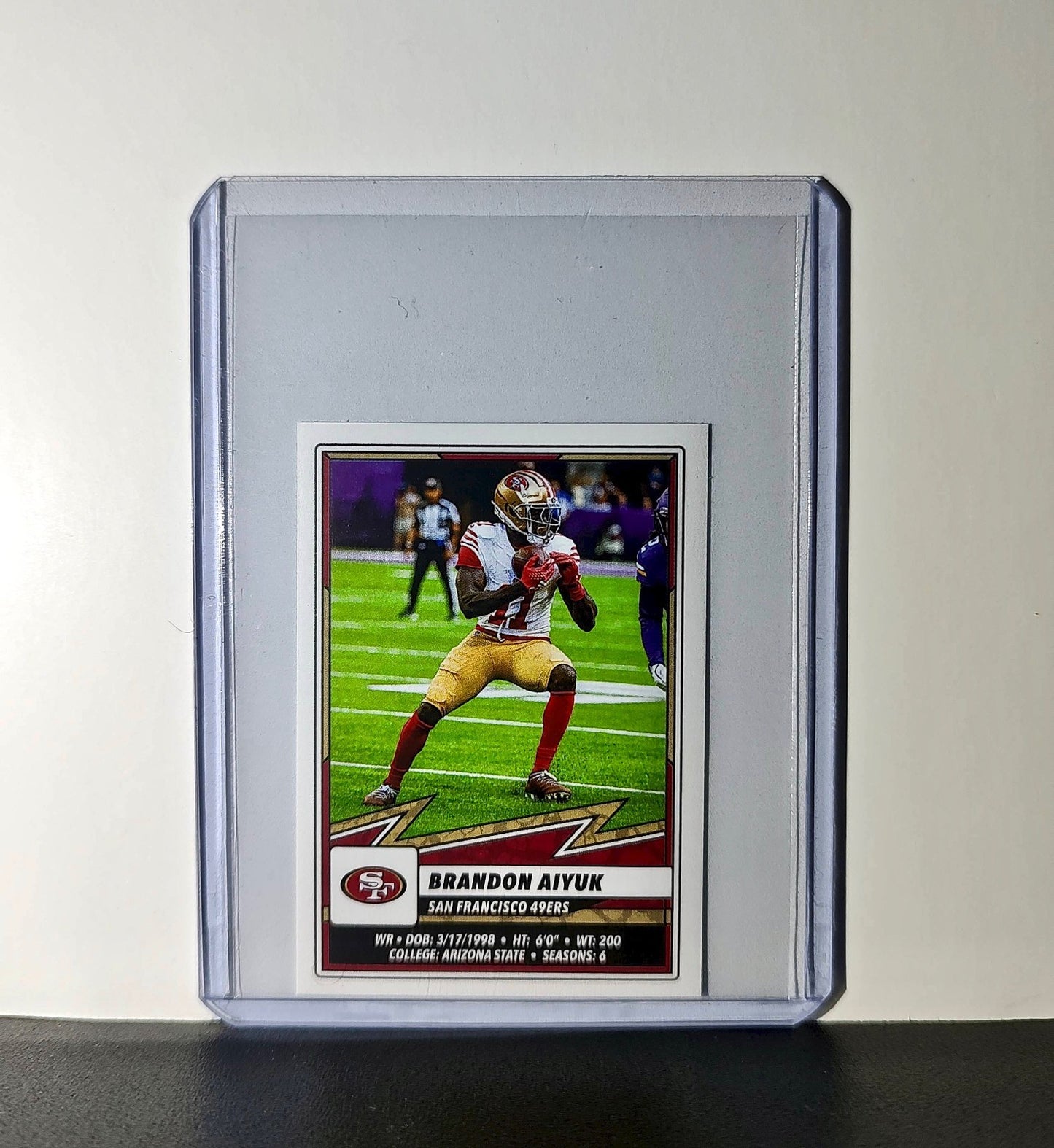 Brandon Aiyuk 2025 Panini NFL #522 Sticker San Francisco 49ers
