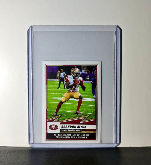 Brandon Aiyuk 2025 Panini NFL #522 Sticker San Francisco 49ers