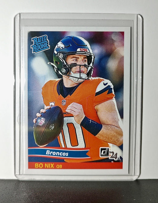 Bo Nix Rookie 2024 Panini Rated Rookie Retro NFL #1 Card Denver Broncos 1 of 890