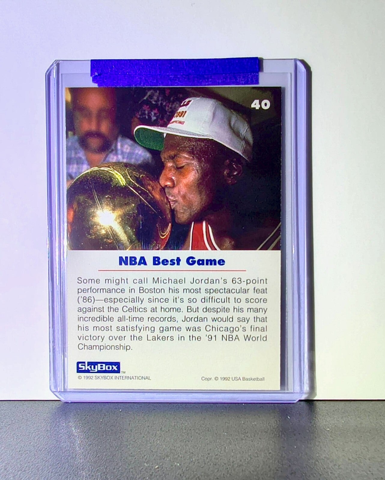Michael Jordan 1992-93 Skybox USA Basketball #40 Basketball Card Chicago Bulls