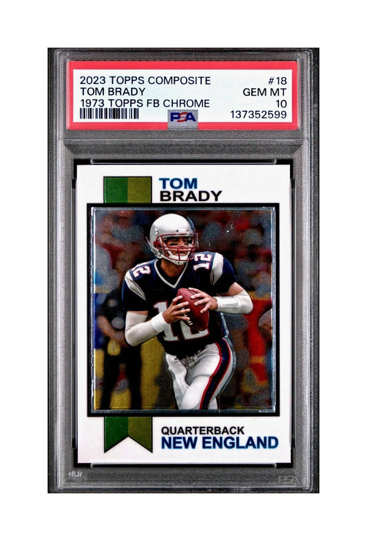 Tom Brady 2023 Topps #1973-18 Card PSA 10 Gem Mint