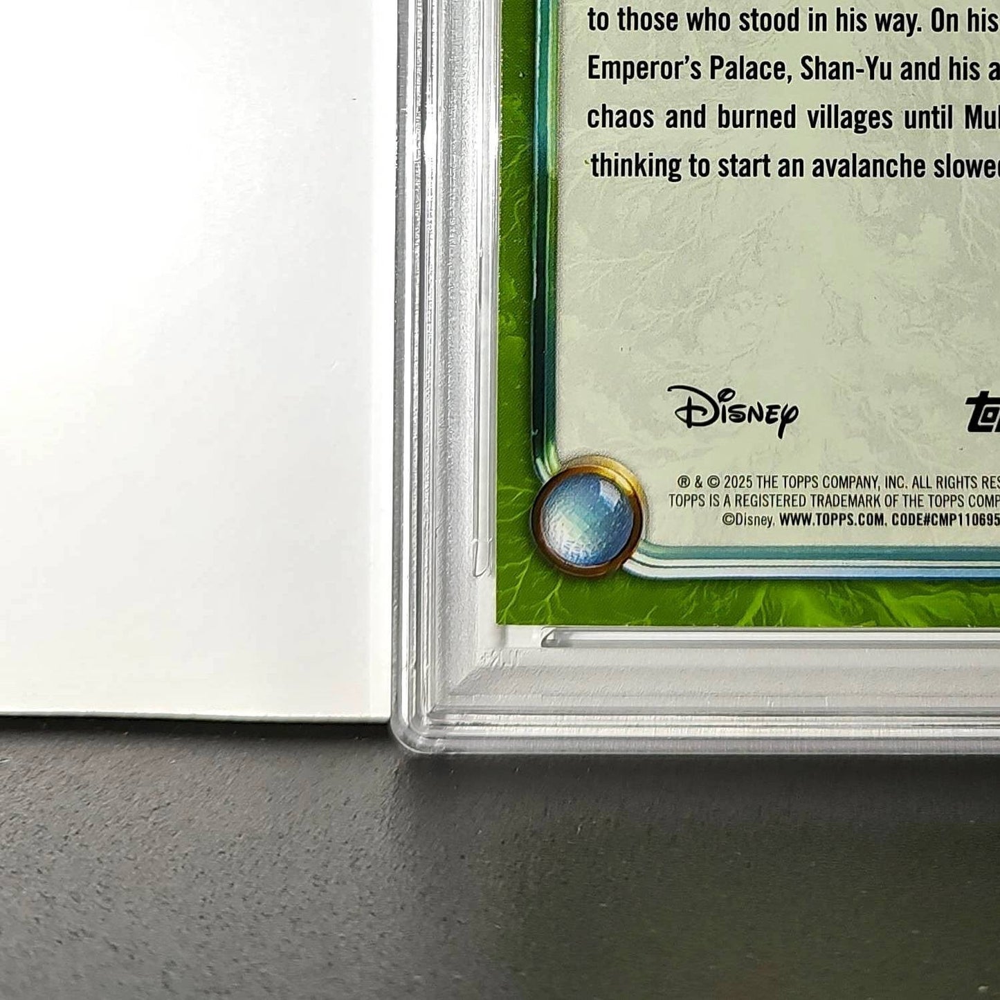 Shan-Yu 2025 Topps Disney Wonder #180 Card Mulan PSA 9