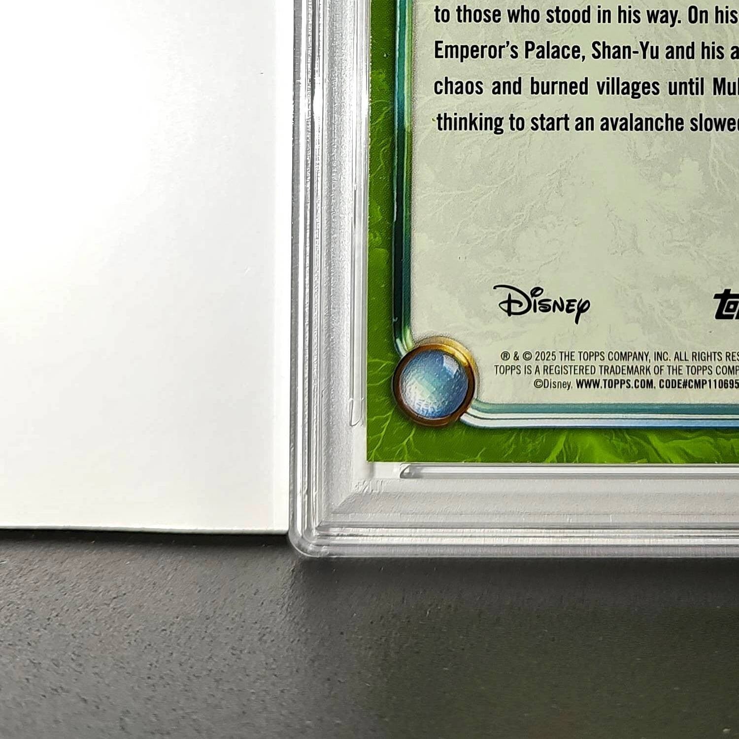 Shan-Yu 2025 Topps Disney Wonder #180 Card Mulan PSA 9