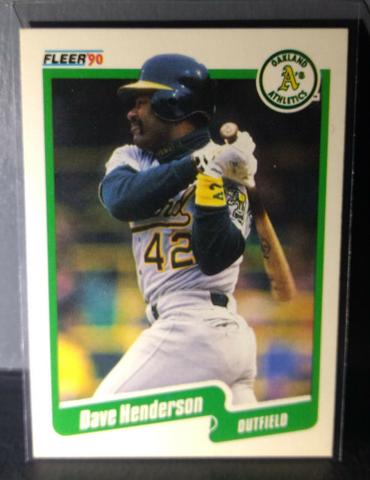 1990 Dave Henderson Fleer Baseball Card #9