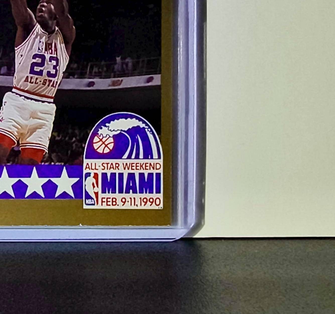 Michael Jordan 1990-91 Hoops All-Star #5 Basketball Card Chicago Bulls
