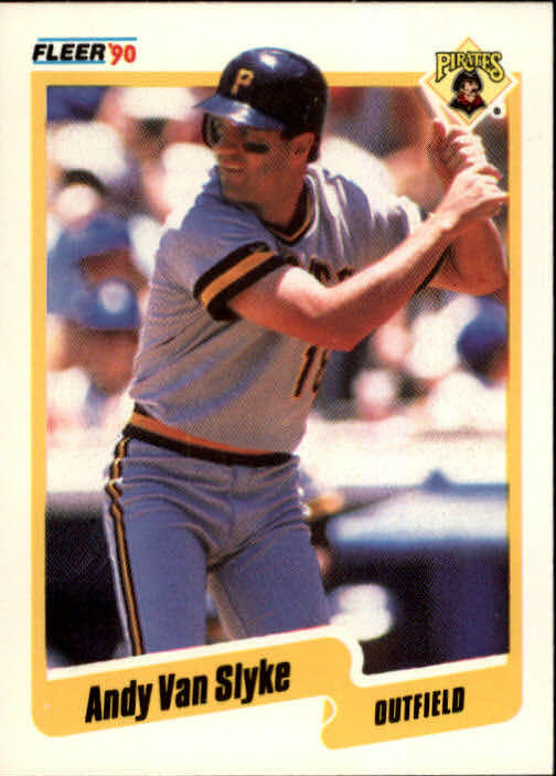 1990 Andy Van Slyke Fleer Baseball Card #481