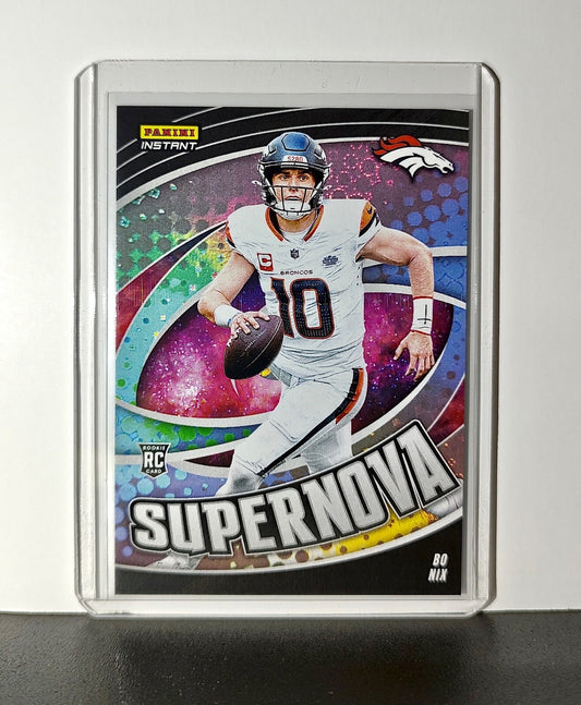 Bo Nix Rookie 2024 Panini Supernova NFL #18 Football Card Denver Broncos 1/451