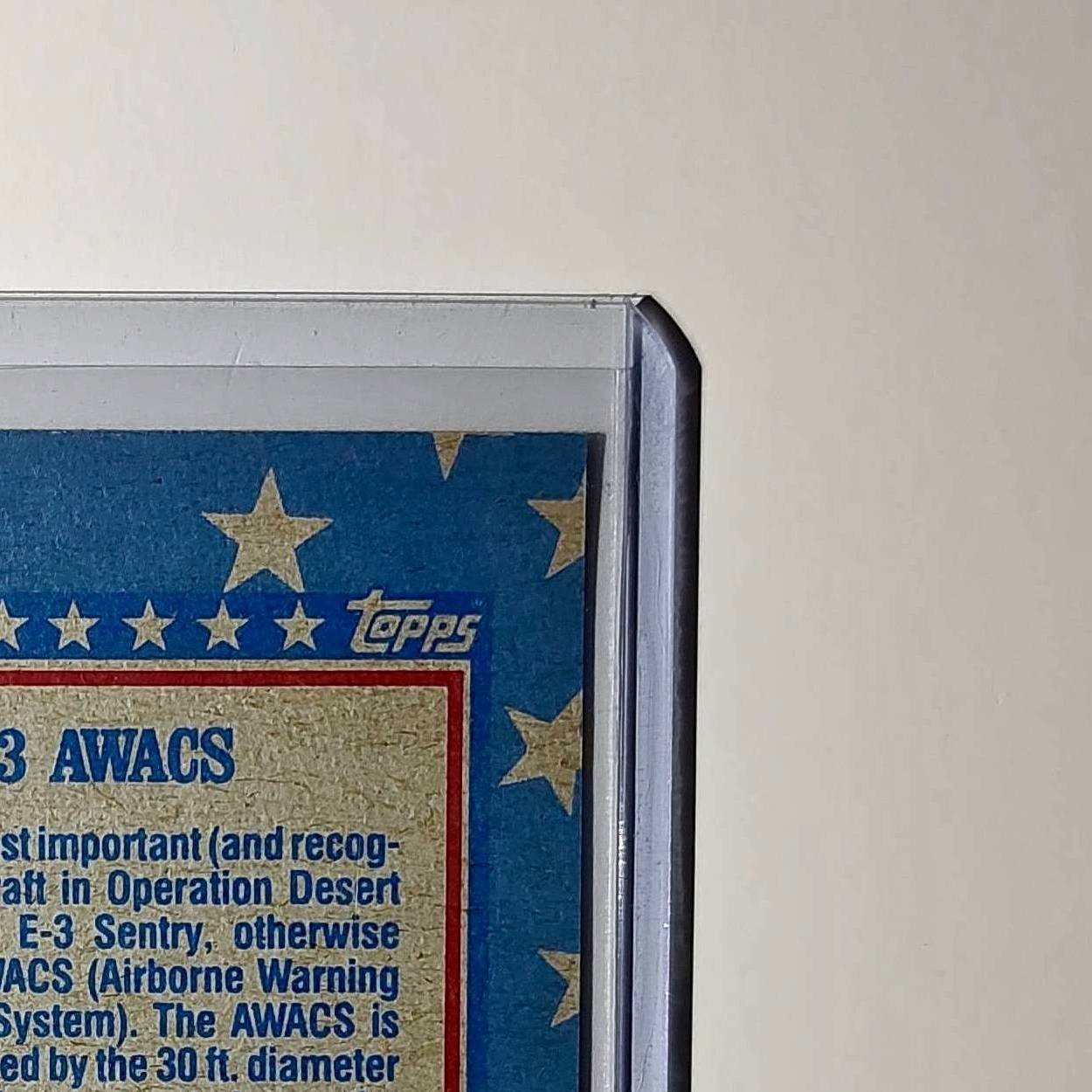 E-3 AWACS 1991 Topps Desert Storm #139 Card